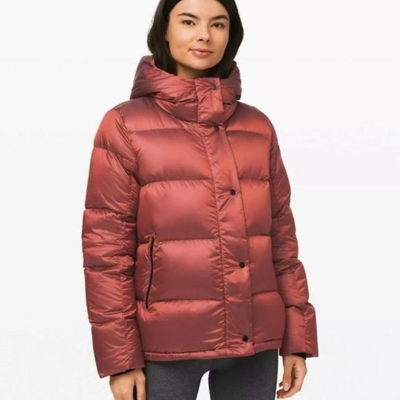Lululemon Wunder Puff Jacket Coat Sunset Orange Size 10 Style# W4BE4S